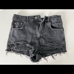 Topshop Women’s Black Jean Shorts